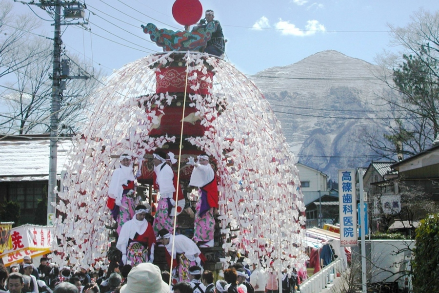 山田の春祭りは３月開催